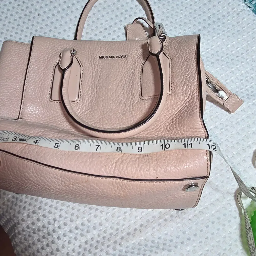 MICHAEL KORS SELBY BALLET  MEDIUM ZIPTOP SATCHEL BAG  SOFT PINK